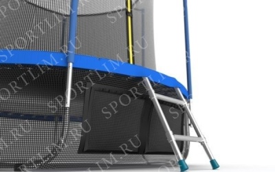 Батут с внутренней сеткой и лестницей EVO JUMP Internal 6ft (Sky) + нижняя сеть